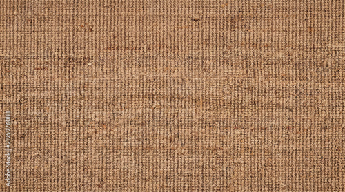 Brown Woven Fabric Texture with Nubby Yarn and Dense Vertical Ribs