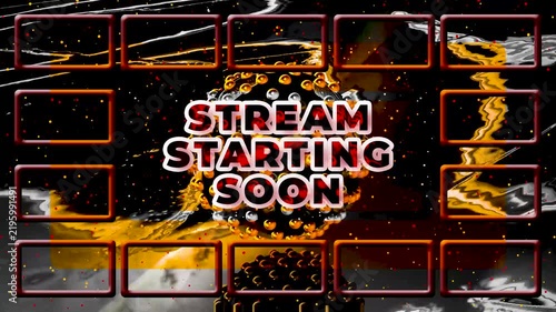 Dark Marble and Golden Sphere Stream Starting Soon Background Loop