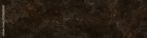 Panoramic dark bronze metal texture showcasing rustic aged iron surface with patina details
