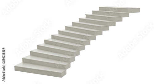 Modern concrete staircase ascending towards light during daytime with a minimalist conceptual design