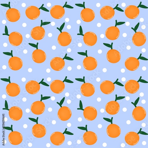 seamless pattern with oranges