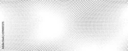Fotografie Radial halftone dots