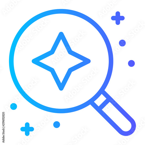 Obraz w ramie science gradient icon