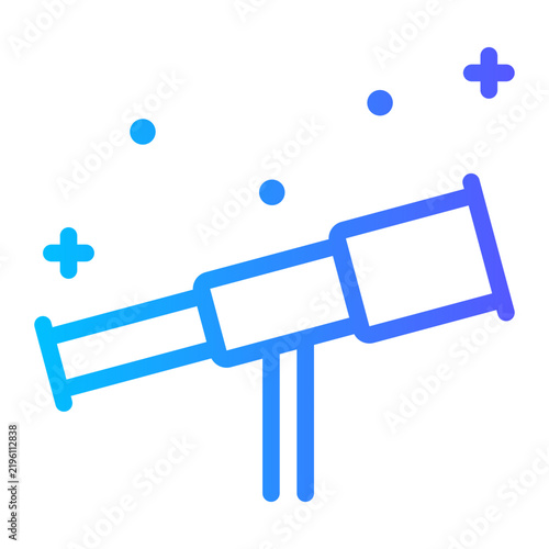 Obraz w ramie telescope gradient icon