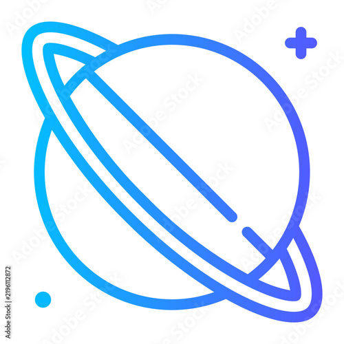 Obraz w ramie uranus gradient icon