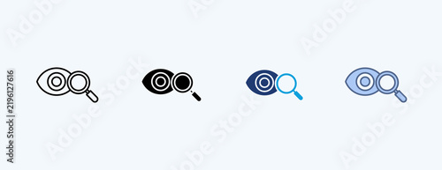 Obraz na płótnie Oversight Multiple Icon Illustration Vector, Contains 