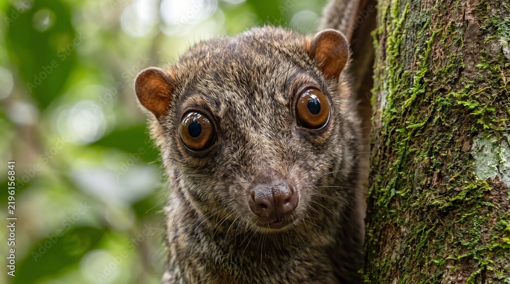 Obraz premium Close Up Portrait of a Sunda Colugo.