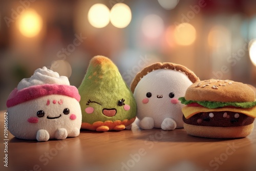 Cute food friends