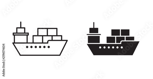 cargo ship icon