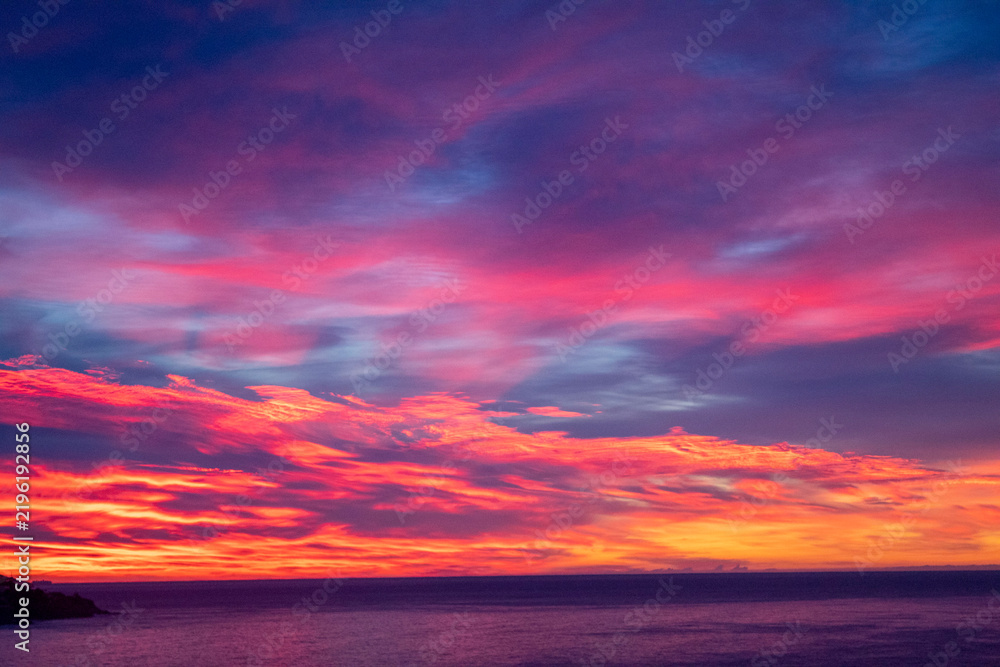 Fototapeta premium sunset over the sea