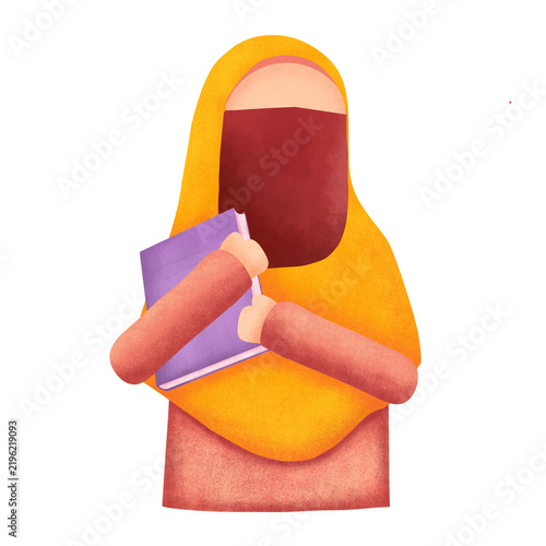 pelajar wanita bercadar 