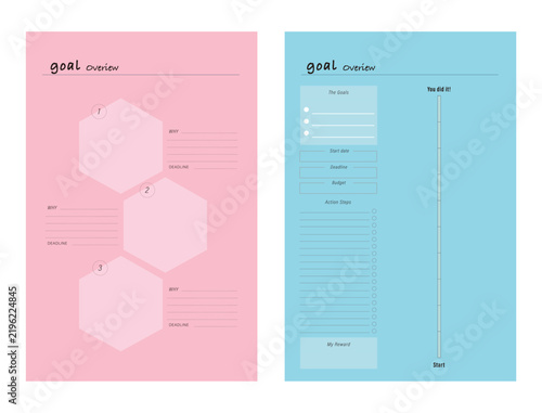 the goal overview planner. 