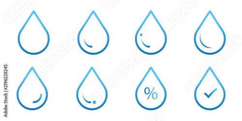 Water Droplet Icon — Clean Liquid, Hydration and Freshness Symbol for Nature, Health and UI Design