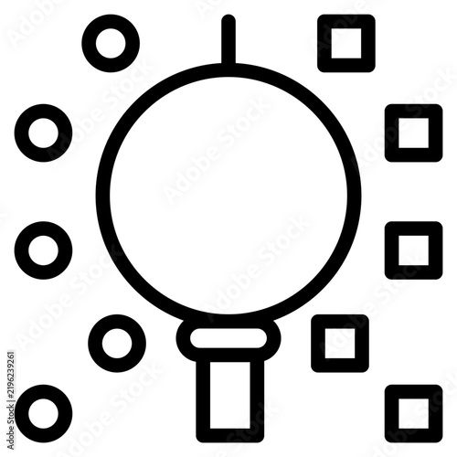 Clister Analysis icon vector illustration concept for business 