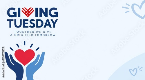 Giving Tuesday Campaign Showcasing Hearts and Hands for Community Support
