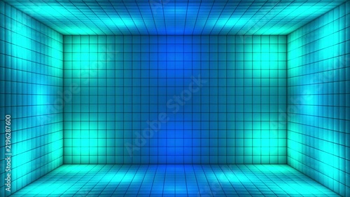 Broadcast Switching Hi-Tech Illuminated Cubes Room Stage, Multi Color, Events, 3D, Loopable, 4K