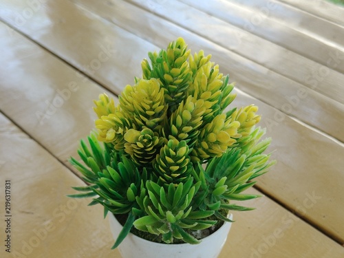 Obraz na plátně Artificial flower decorations serve to beautify a room or event in a lasting way, without the hassle of watering or maintenance, and without the risk of wilting