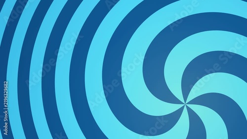 Blue cyan spiral animation with smooth rotating motion