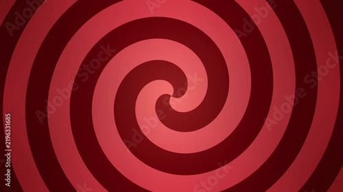 Dark red swirling spiral animation with hypnotic motion