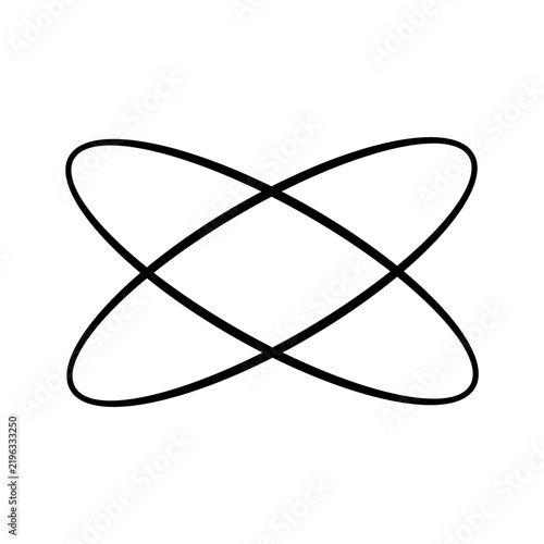 Orbit Icon Silhouette Flat Image