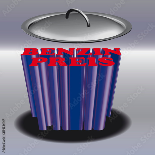 Tapety artystyczne Benzinpreisdeckel 1