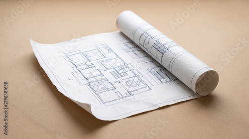 Architectural Blueprint Roll