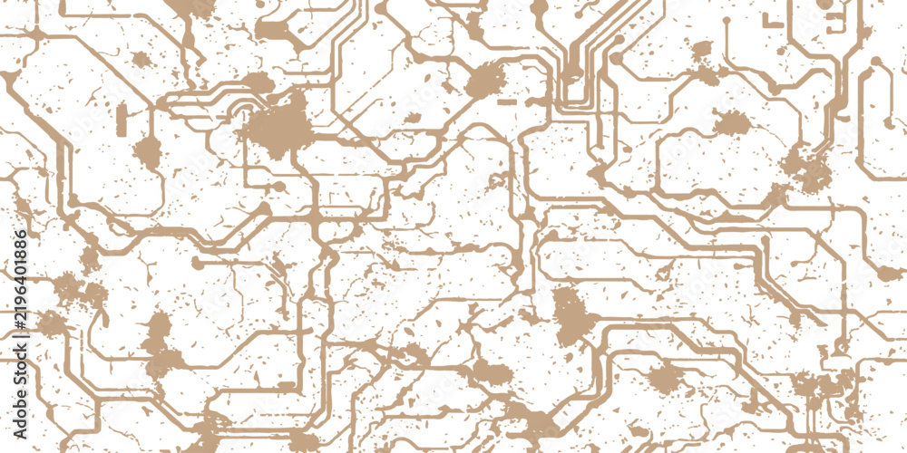 Fototapeta premium Abstract Beige texture circuit background with vein texture design.