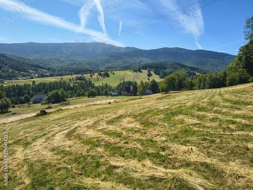 General landscape - Beskids mountains near Zawoja village in Poland.