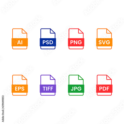 Obraz na płótnie File Formats icon