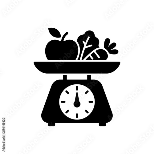 Kitchen Scale with Food Icon