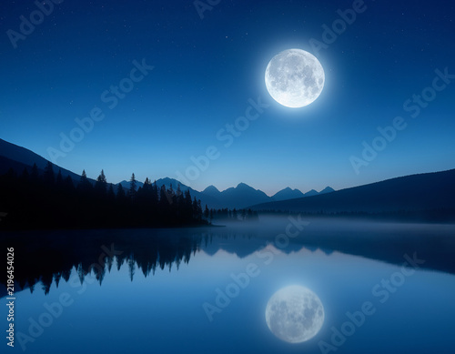Moonlit Lake