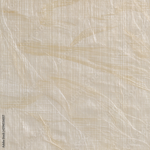 Beige textured fabric paper background showing abstract striped pattern detail and soft silk textile structure for interior design and elegant surface decoration projects