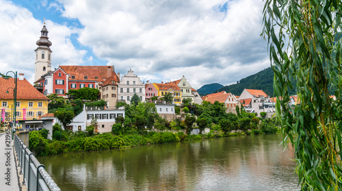 Frohnleiten Townscape Seen from the Bridge