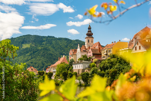 Frohnleiten View Framed by Foliage
