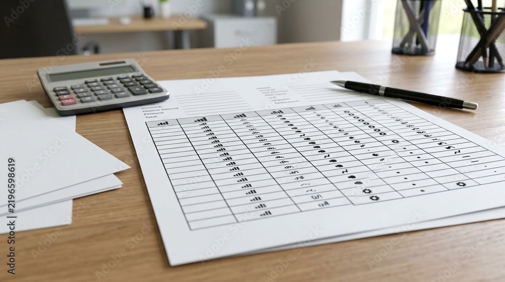 Obraz premium Vendor Statement Reconciliation Worksheet – Vendor Management and Accounts Payable Concept