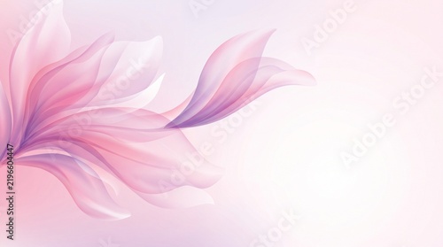 Elegant Pink Floral Abstract Background Template