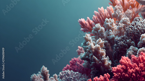 coral reef in aquarium