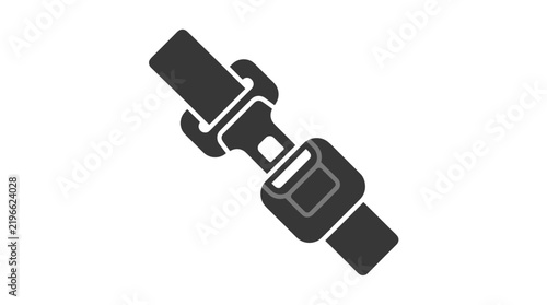 Seatbelt Buckle Icon Safety Restraint System Automobile Vehicle