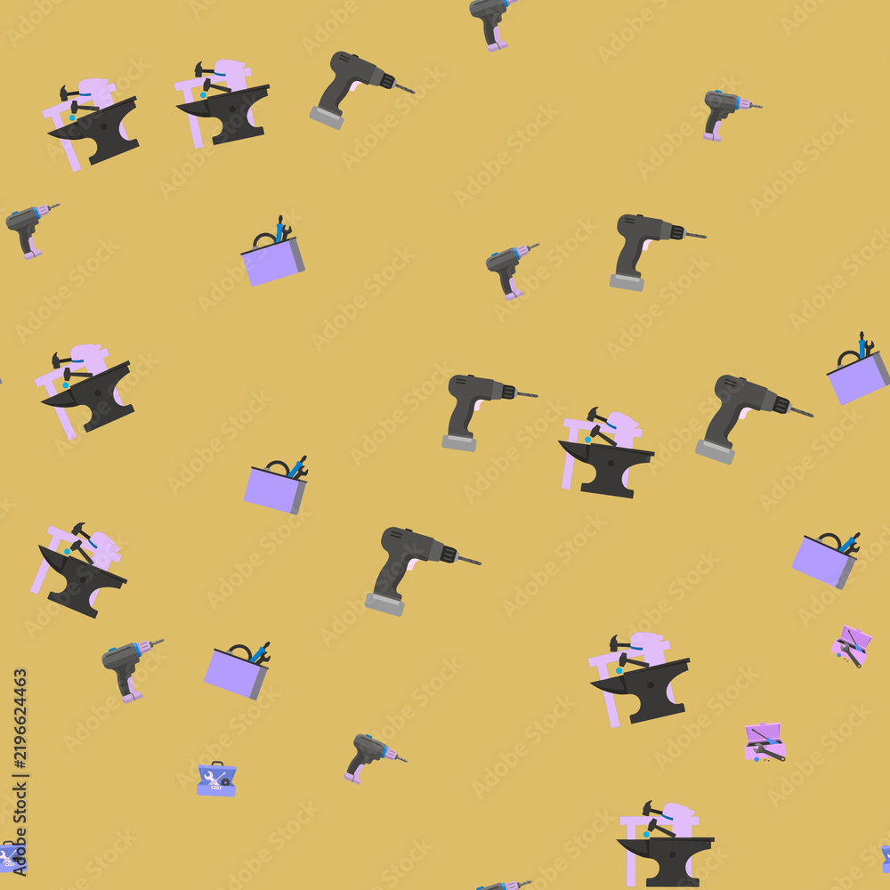 Tools and Anvils Pattern