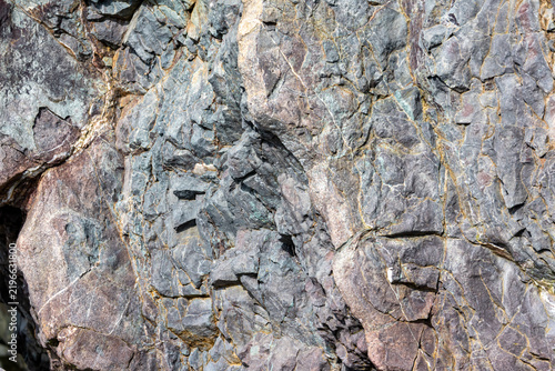 Cuadro en lienzo Gaspesie, Quebec, 02 September 2026 : Full frame textured close up of a weathere