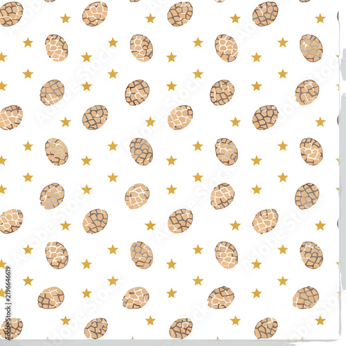 Pinecone and star pattern
