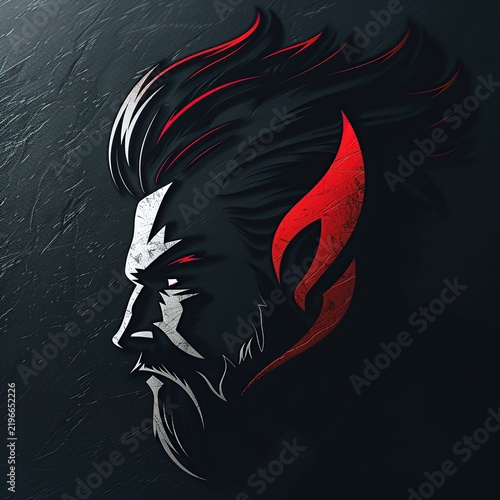 Fierce Male Esports Mascot Logo Character for Gaming Team Branding and Competitive Identity
