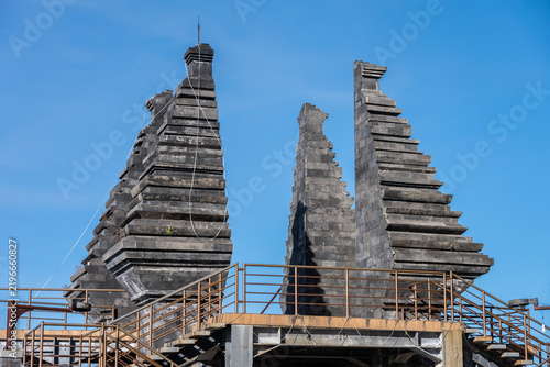 The structure in traditional Indonesian style at Seruni Point also called Penanjakan 2 Mount Bromo located in Ngadisari Sukapura East Java, Indonesia.