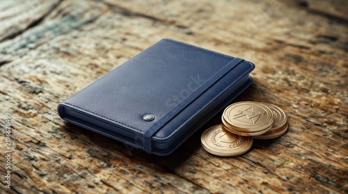 Investment Portfolio Documents and Coins for Wealth Management