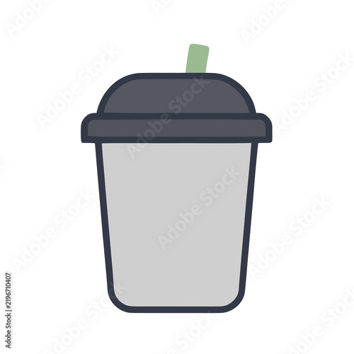 Stylized cup with lid