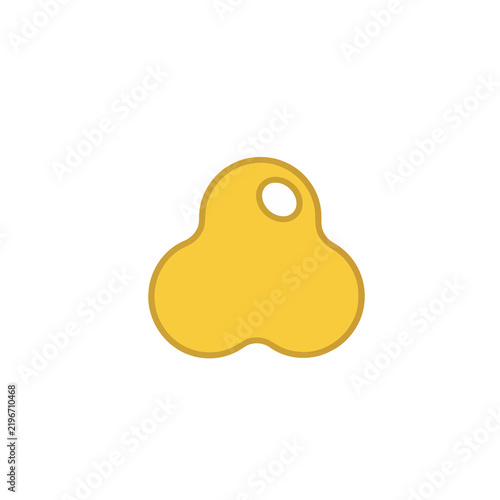 Yellow blob with hole