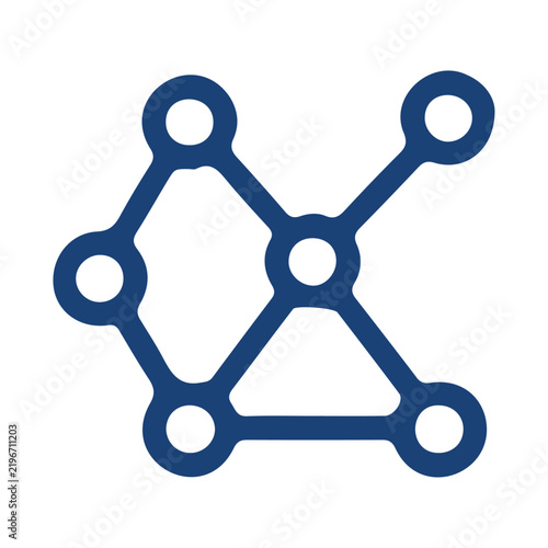 Teamwork connects icon for trust collaboration