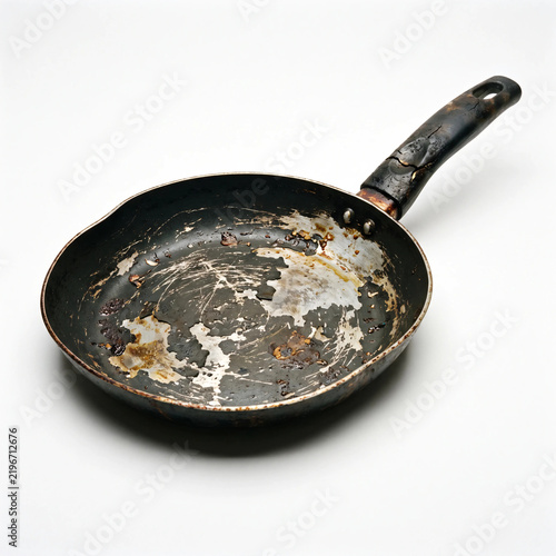 Obraz na płótnie A damaged Teflon pan