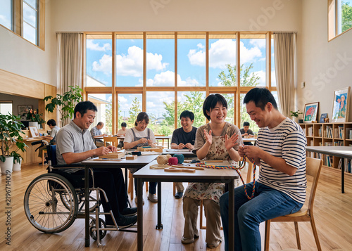 障がいのある方が仕事を通じて社会に参加する風景