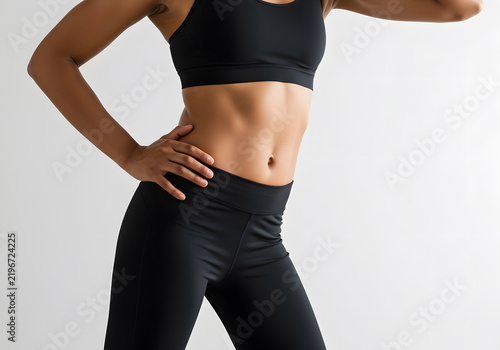 Woman in athletic wear fitness image